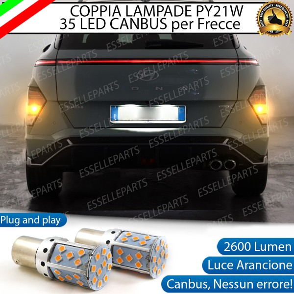 Coppia Frecce Posteriori PY21W 35 LED Canbus HYUNDAI KONA MK2