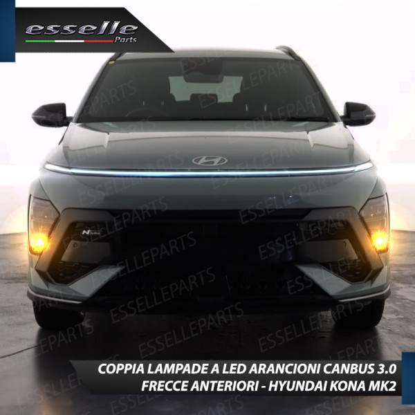 Coppia Frecce Anteriori PY21W 35 LED Canbus HYUNDAI KONA MK2