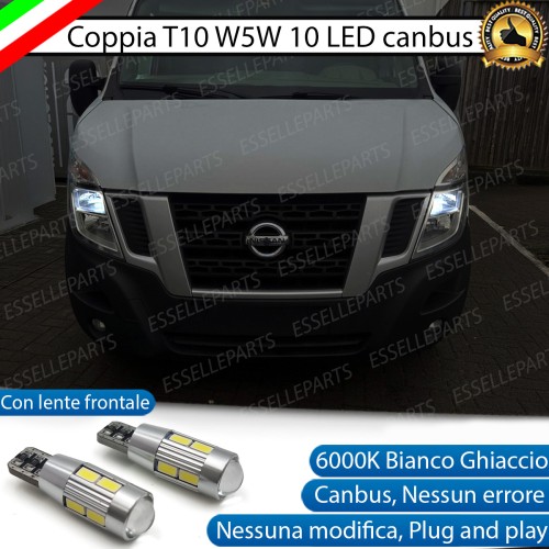 Luci posizione T10 W5W 10 LED Canbus Nissan NV400