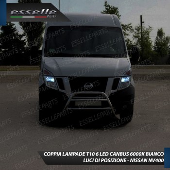 Luci posizione T10 W5W 6 LED Canbus Nissan NV400