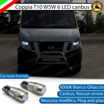 Luci posizione T10 W5W 6 LED Canbus Nissan NV400