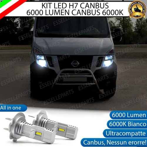 Kit Full LED coppia H7 6000 LUMEN Anabbaglianti per Nissan NV400