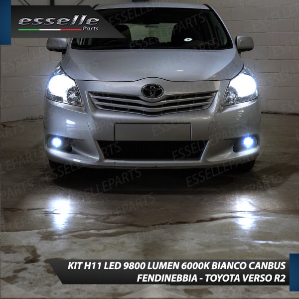 Kit Full LED Fendinebbia H11 9800 LUMEN per TOYOTA VERSO R2