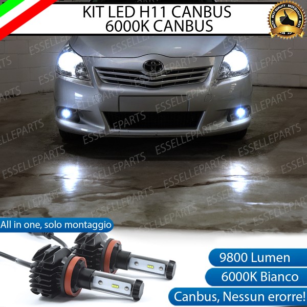 Kit Full LED Fendinebbia H11 9800 LUMEN per TOYOTA VERSO R2
