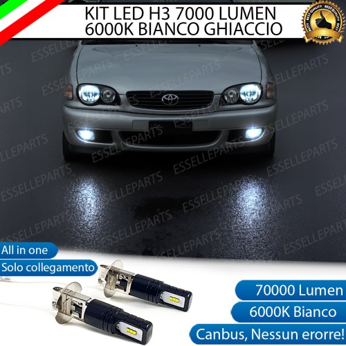 Kit Full LED H3 7000 Lumen Fendinebbia per TOYOTA COROLLA E110