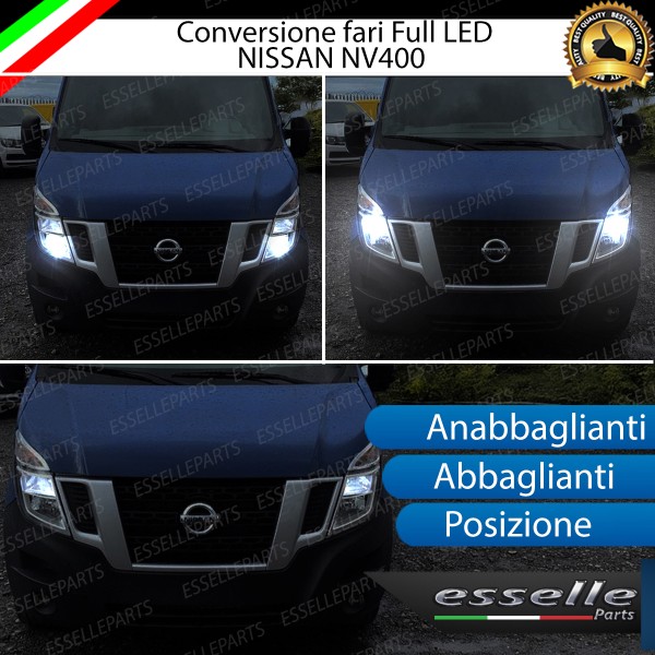 Conversione Fari Full LED 6000K bianco per Nissan NV400