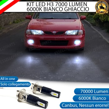Kit Full LED H3 7000 Lumen Fendinebbia per NISSAN ALMERA MK1