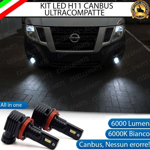 Kit Full LED H11 6000 LUMEN Canbus 6000K Fendinebbia per Nissan NV400