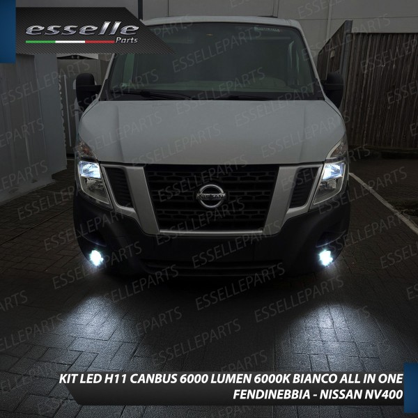 Kit Full LED H11 6000 LUMEN Canbus 6000K Fendinebbia per Nissan NV400