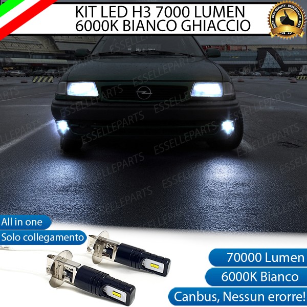 Kit Full LED H3 7000 Lumen Fendinebbia per Opel Astra F