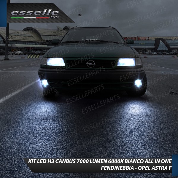 Kit Full LED H3 7000 Lumen Fendinebbia per Opel Astra F