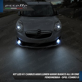 Kit Full LED coppia H1 6000 LUMEN Fendinebbia per Opel Combo D Kit Full LED coppia H1 6000 LUMEN Fendinebbia per Opel Combo D
