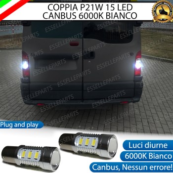 Coppia Luci Retromarcia P21W 15 LED per Opel Movano A Coppia Luci Retromarcia P21W 15 LED per Opel Movano A