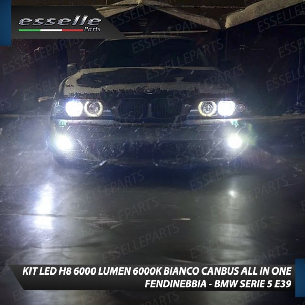 Kit Full LED H8 6000 LUMEN Canbus 6000K Fendinebbia per BMW SERIE 5 E39 DAL 09/2000 IN POI