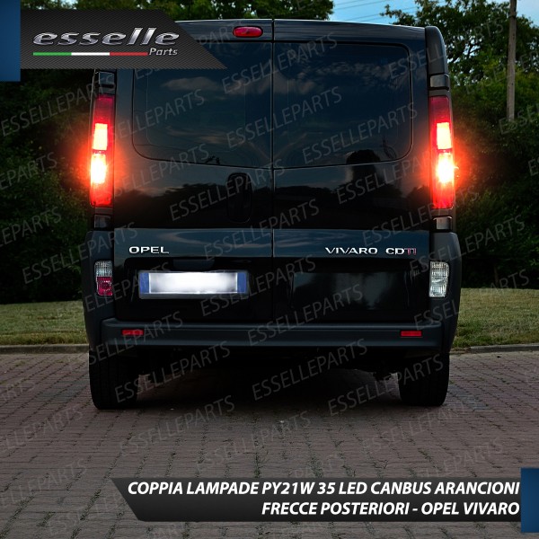 Coppia Frecce Posteriori PY21W 35 LED Canbus OPEL Vivaro Restyling