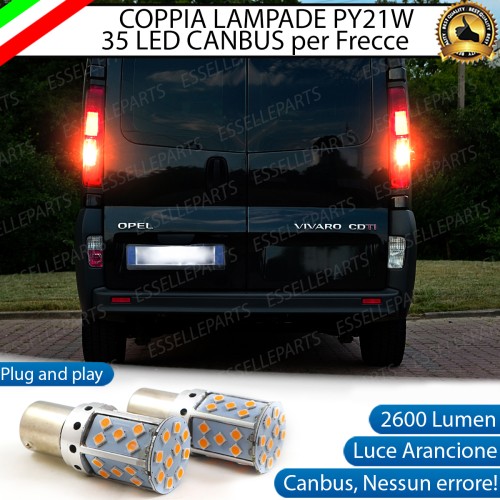 Coppia Frecce Posteriori PY21W 35 LED Canbus OPEL Vivaro Restyling