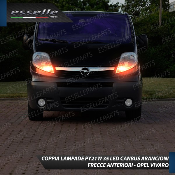 Coppia Frecce Anteriori PY21W 35 LED Canbus Opel Vivaro Restyling