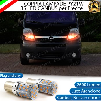 Coppia Frecce Anteriori PY21W 35 LED Canbus Opel Vivaro Restyling Coppia Frecce Anteriori PY21W 35 LED Canbus Opel Vivaro Restyling