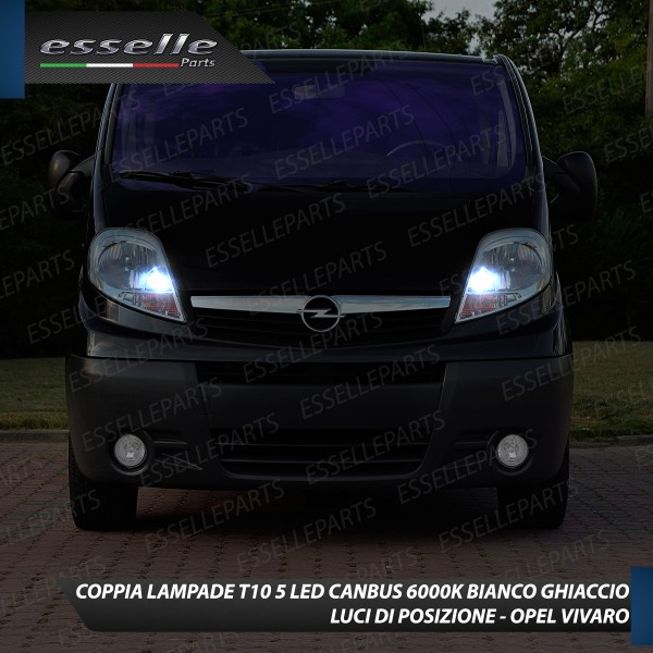 Luci posizione T10 W5W 5 LED Canbus Opel Vivaro