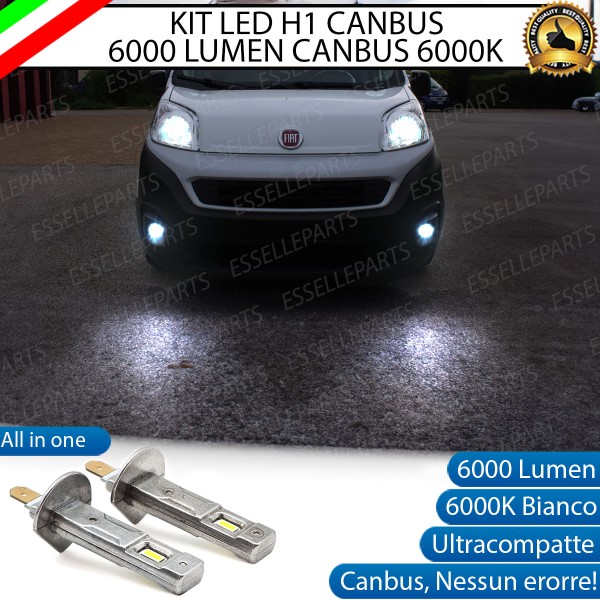 Kit Full LED coppia H1 6000 LUMEN Fendinebbia per FIAT FIORINO MK2