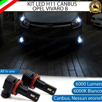 Kit Full LED H11 6000 LUMEN Canbus 6000K Fendinebbia per Opel Vivaro B Kit Full LED H11 6000 LUMEN Canbus 6000K Fendinebbia per Opel Vivaro B