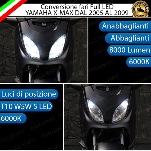 Conversione Fari Full LED ULTRA COMPATTA per YAMAHA X-MAX 125 2006-2009