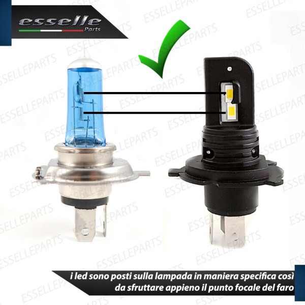 Coppia Lampade HS1 LED 8000 Lumen per YAMAHA X-Max 250 2005-2007