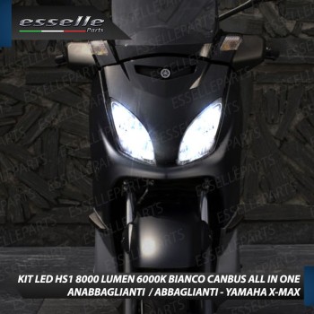 Coppia Lampade HS1 LED 8000 Lumen per YAMAHA X-Max 250 2005-2007
