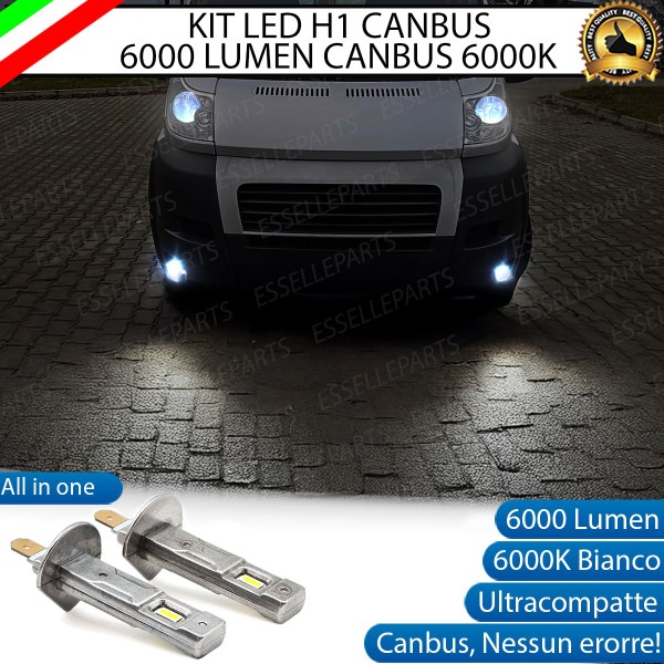 Kit Full LED coppia H1 6000 LUMEN Fendinebbia per Peugeot Boxer MK2