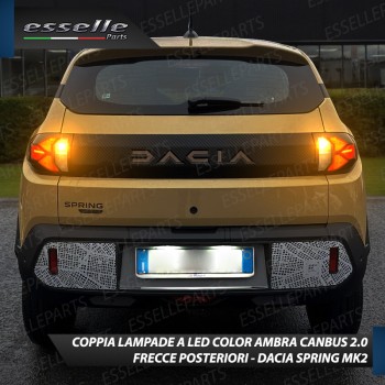 Coppia Frecce Posteriori T15 W16W 15 LED Canbus PER DACIA SPRING MK2