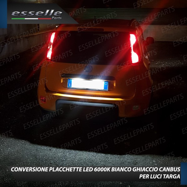 Kit Led Interni Completo + Led Targa Fiat Panda Pandina 6000k bianco
