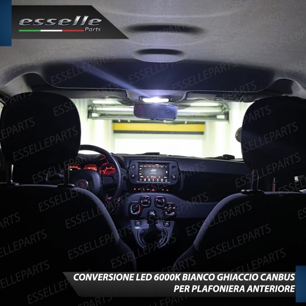 Kit Led Interni Fiat Panda Pandina per Plafoniera Anteriore 6000k