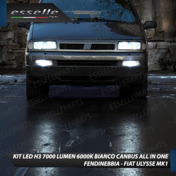 Kit Full LED H3 7000 Lumen Fendinebbia per FIAT ULYSSE MK1