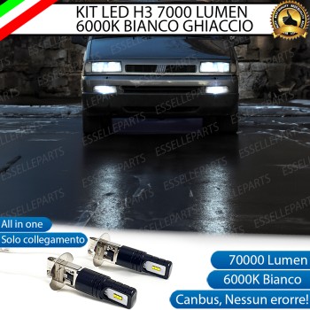 Kit Full LED H3 7000 Lumen Fendinebbia per FIAT ULYSSE MK1