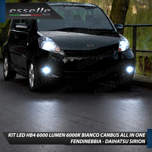 Kit Full LED HB4 6000 LUMEN Canbus 6000K Bianco Fendinebbia per DAIHATSU SIRION