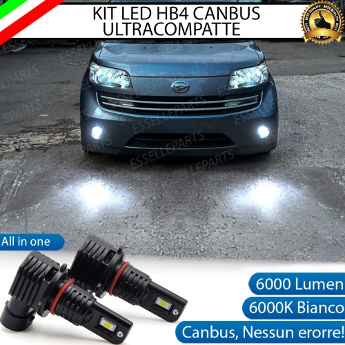 Kit Full LED HB4 6000 LUMEN Canbus 6000K Bianco Fendinebbia per DAIHATSU MATERIA