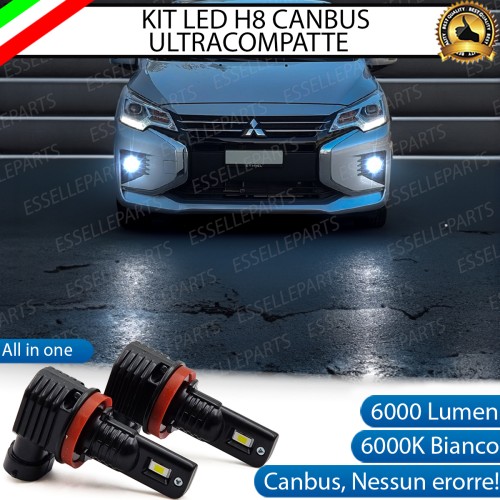 Kit Full LED H8 6000 LUMEN Canbus 6000K Fendinebbia per MITSUBISHI SPACE STAR MK2 RESTYLING 2019