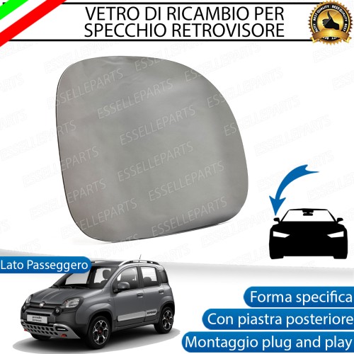 Specchietto Fiat Panda Cross Specchio Vetro Retrovisore Lato Passeggero