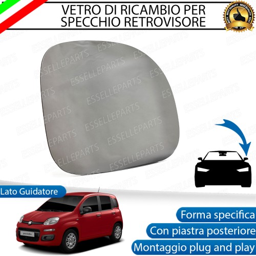 Specchietto Fiat Panda 312 Vetro Specchio Retrovisore Lato Guida Sinistro