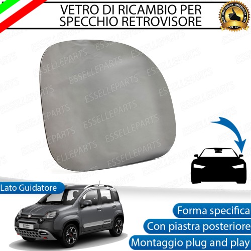 Specchietto Fiat Panda Cross Vetro Specchio Retrovisore Lato Guida Sinistro