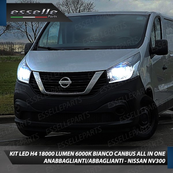 Kit Full LED H4 18000 Lumen Anabbaglianti + Abbaglianti PER NISSAN NV300