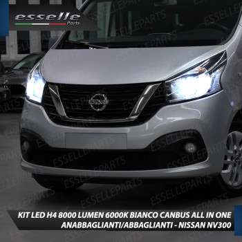 Kit Full LED H4 8000 Lumen 6000K Bianco per NISSAN NV300