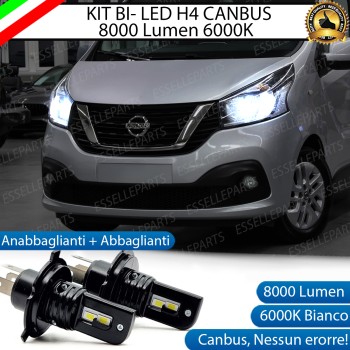 Kit Full LED H4 8000 Lumen 6000K Bianco per NISSAN NV300