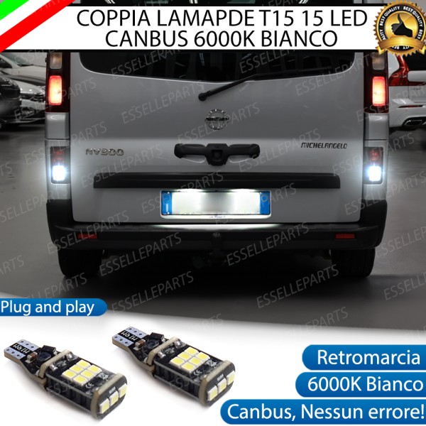 Luci Retromarcia 15 LED PER NISSAN NV300 1200 LUMEN