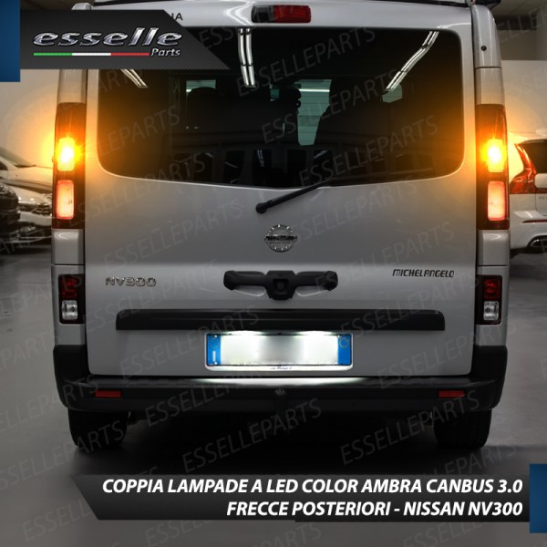 Coppia Frecce Posteriori PY21W 24 LED Canbus 3.0 per NISSAN NV300