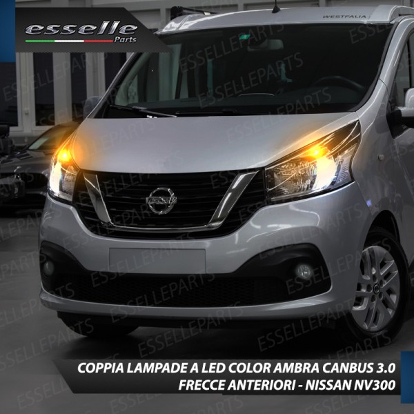 Coppia Frecce Anteriori PY21W 24 LED Canbus 3.0 per NISSAN NV300