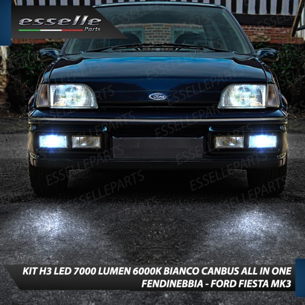 Kit Full LED H3 7000 Lumen Fendinebbia per FORD FIESTA MK3