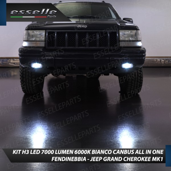 Kit Full LED H3 7000 Lumen Fendinebbia per JEEP GRAND CHEROKEE MK1
