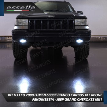 Kit Full LED H3 7000 Lumen Fendinebbia per JEEP GRAND CHEROKEE MK1