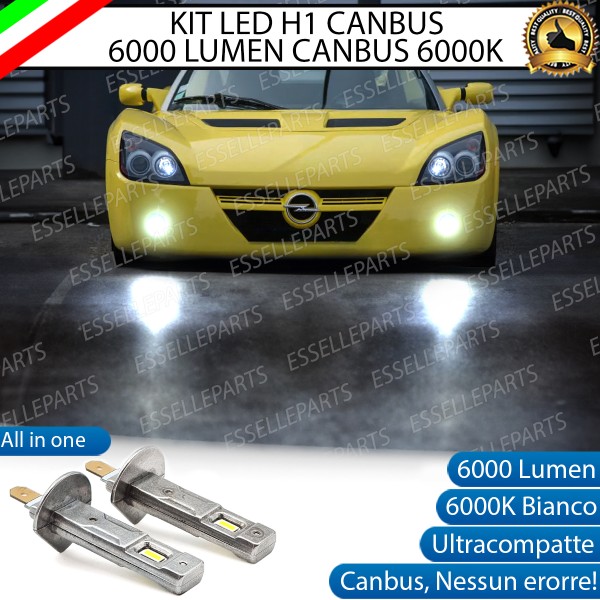 Kit Full LED coppia H1 6000 LUMEN Fendinebbia per OPEL SPEEDSTER